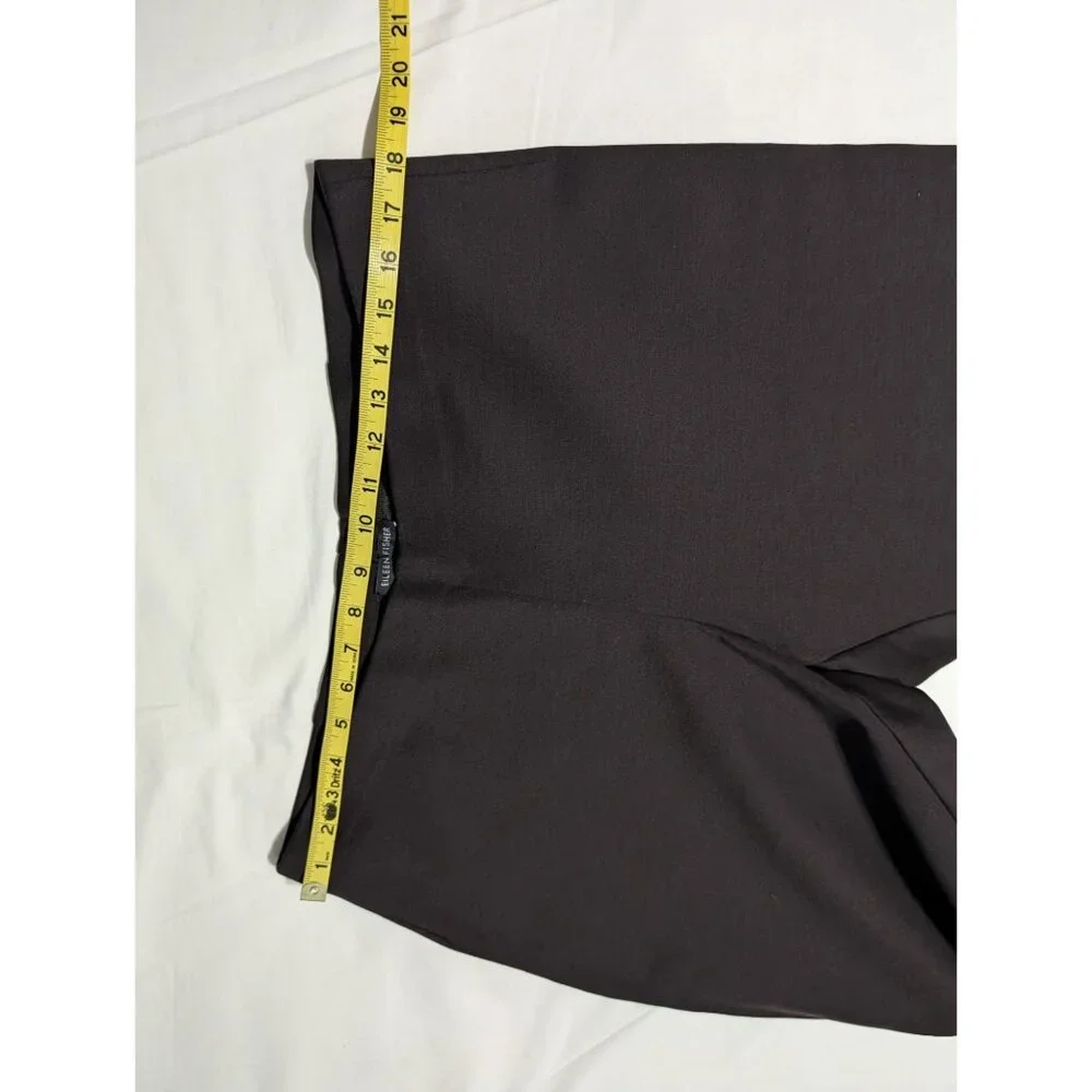 Eileen Fisher Womens Slim Pant XL Black Rayon Nylon Spandex Heavyweight - Picture 15 of 15